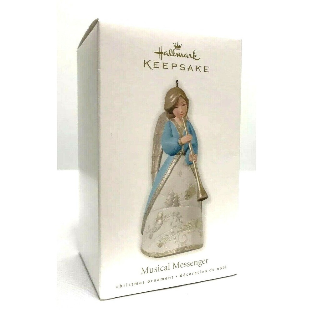 Hallmark Keepsake 2010 Musical Messenger Angel Christmas Ornament NIB